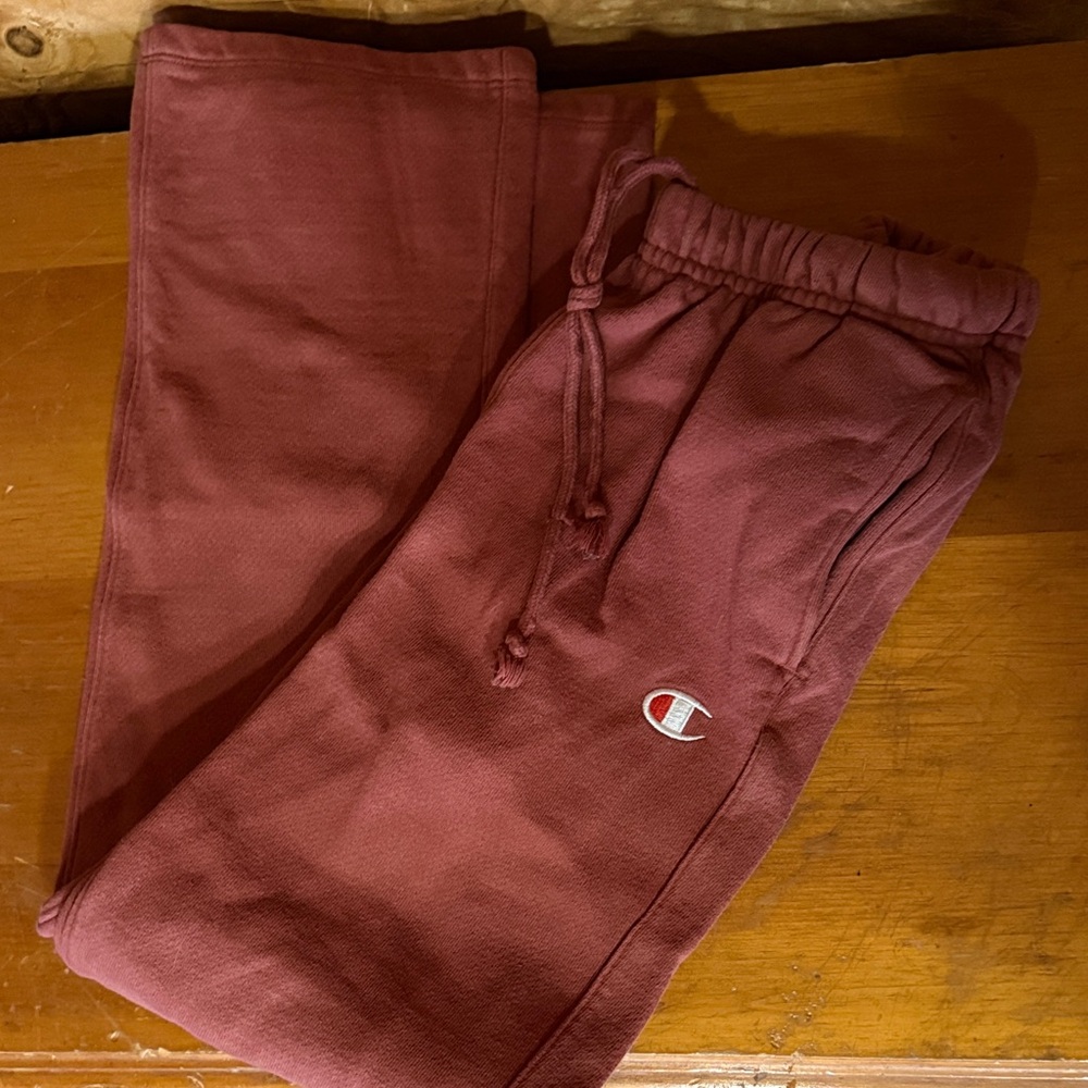 Champion Burgundy Sweats Small